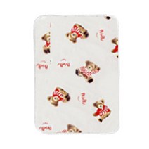 조이멀티 데일리 면 방수패드, 레드 곰