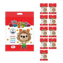 토단교재 하비볼 클레이 10p, 빨강, 50g