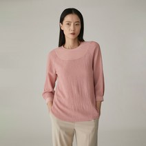 올리비아로렌 여성용 쉬폰 포인트 라운드 티셔츠 VOCALXM3351