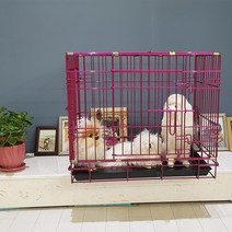 퍼피마인드 엣지 프리미엄 강아지 철장, 핫핑크