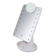 가정용 16LED 메이크업 스탠드 조명거울, 화이트