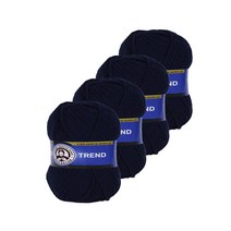 딕타스 트렌드 아크릴 뜨개실 4p, 019 남색, 180m