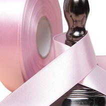 선물포장 리본끈 25mm, 핑크, 45m
