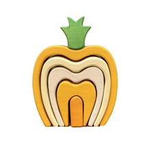 스칸디코 발도르프 스태커 원목퍼즐 파인애플, 1개, 6피스