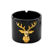 JS 테이블 재떨이 사슴, 블랙, 1개