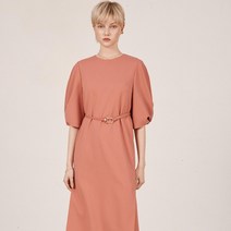 케이엘바이린 여성용 튤립 퍼프 미디 원피스