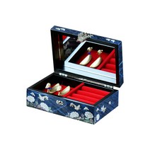 따숨방 미니 목단 자개함 파랑, 1개