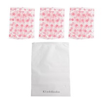 클라드카카 방수 도트 샤워 헤어캡 3p   휴대용 방수파우치 세트, 핑크, 1세트