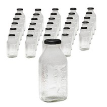 델몬트 쥬스 사각 유리병 블랙, 300ml, 40개