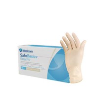 메디컴 세이프베이직 라텍스 글러브 아이보리 M, 중(M), 1개