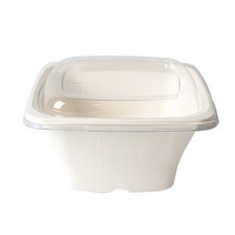 정사각 펄프 샐러드 도시락 1200, 50개입, 1개