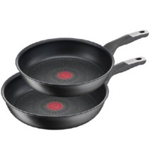 테팔 언리미티드 6X 티타늄 코팅 인덕션 후라이팬 2종 세트, 후라이팬 28cm + 30cm