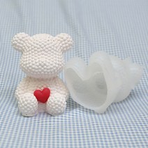 앵글띵 구슬곰돌이 토끼 실리콘몰드, 곰돌이