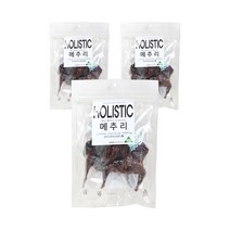 홀리스틱 메추리 강아지 건조간식 50g, 3개