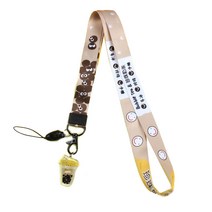 범쓰컴퍼니 캐릭터 목걸이 팬던트 스트랩, 1개, 버블티