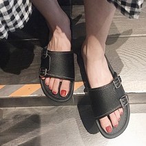 도도팩토리 여성용 알렉 버클 슬리퍼