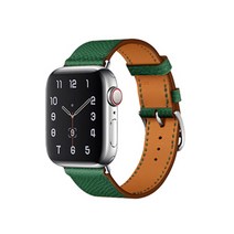 허브그립 가죽 스마트위치 스트랩 밴드 앱송질감 38/40mm, 그린