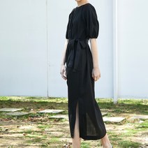 미즈바이베이지 링클 퍼프 원피스