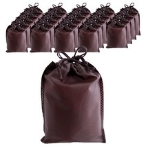 부직포 복주머니 더스트백 20 x 27 cm 25p, 브라운, 1개
