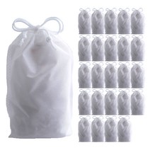 부직포 복주머니 더스트백 12 x 15 cm 25p, 화이트, 1개