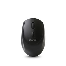 아이리버 2.4Hz 무소음 푸딩 무선 마우스 EQwear-V150, 블랙