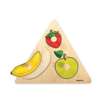 벨러덕 손잡이 세모 퍼즐 과일, 1개, 3피스