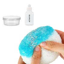 팔레트슬라임 밀키웨이 액체괴물 200ml 세트, 화이트 + 블루