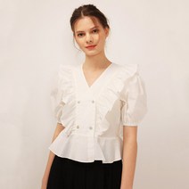 스토레츠 여성용 Olivia Ruffle Peplum Blouse