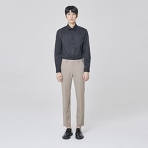 마인드브릿지 남성용 PC 솔리드 트윌 드레스 셔츠 레귤러 MUDS0180