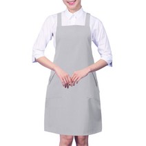 X형 클래식 앞치마 sfae137, 베이지, 1개