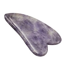 플랫지 색색하트 괄사마사지기, 자수정, 1개입