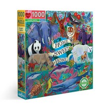 이부 플래닛 어스 직소퍼즐, 혼합색상, 1000피스
