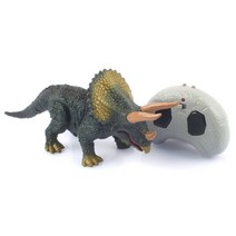 자이언트 시리즈 사운드 트리케라톱스 RC 공룡 장난감 + IR 조종기 세트 CBT110730, 혼합색상