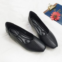 디아 모디아 스퀘어 사선 절개 쿠션 플랫슈즈 3cm