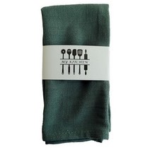 키밍 린넨 냅킨 40 x 40 cm, 딥그린, 1개