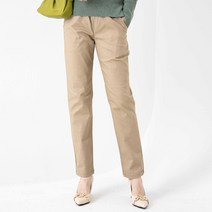 여성용 허리밴딩 기본 스트랩 빅사이즈 면바지