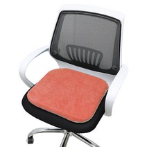 대한몰 휴대용 3단 온도조절 리모컨 USB 1인용 온열 버닝방석 DH-HEAT, 심플오렌지레드, 40 x 40 cm