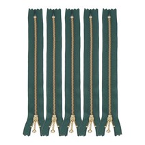 브랜드얀 YKK 베이직 메탈지퍼 30cm, 녹색, 5개