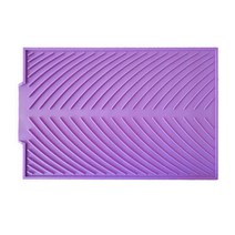 비에스업 주방 설거지 배수매트 소형, 07 보라색, 1개