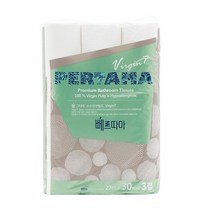 뻬르따마 천연펄프 두루마리 화장지 3겹 27m, 1팩, 30롤