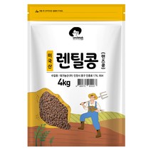 엉클탁 미국산 렌틸콩 렌즈콩, 1개, 4kg