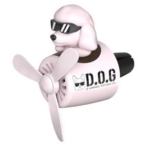 도그독 에어휠 차량용 방향제 푸들 핑크 블루드C Type, 1세트