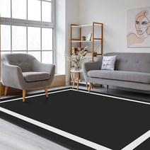 호텔 그랑블 프레임 사각 싱글라인 러그