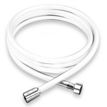 아이밀리 꼬임 방지 PVC 튜브형 황동 샤워호스 화이트 1.5m, 1개