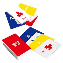 디스프레드랩 유아용 색깔 양면 낱말 카드 NEW TYPE.01 한영버전, 빨강, 노랑, 파랑