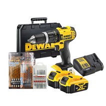 디월트 20V MAX 충전 햄머 드릴 DCD785P2 + 비트 풀세트, 1세트