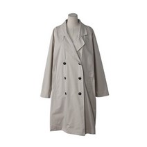 여성용 오버핏 트렌츠 롱 코트 JK3917K1C