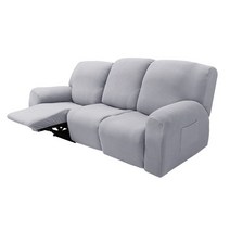 다루미 3인용 스퀘어 리클라이너 커버 8p, 그레이블루