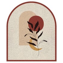 거실인테리어 세로버전 미끄럼방지 입구도어 흙발 매트, 번영의 꽃 100*120cm, 1개