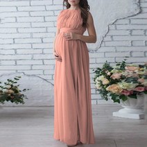 루나글램 유러피안 하이 웨이스트 민소매 임산부 원피스